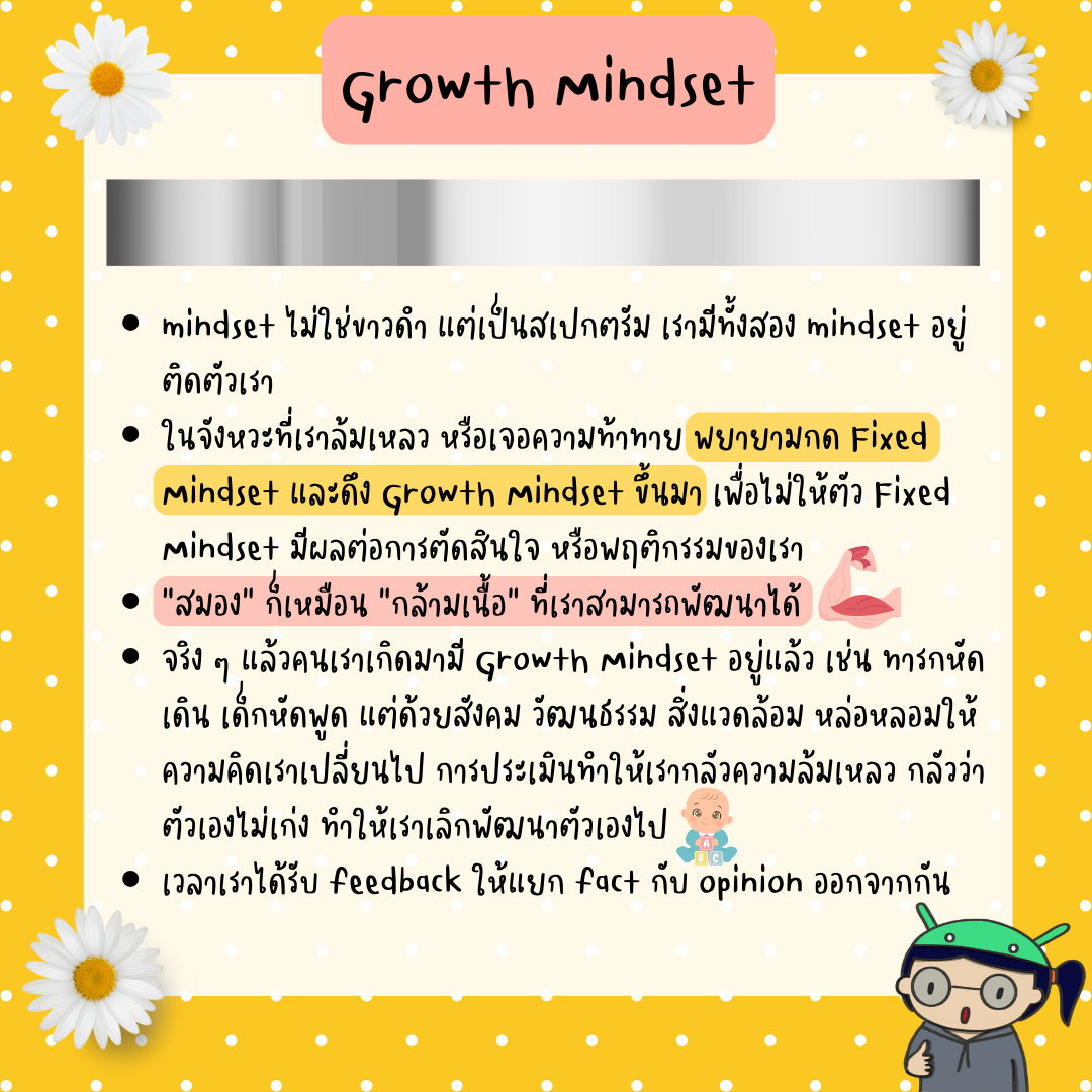 มาทำความรู้จัก Growth Mindset กัน
